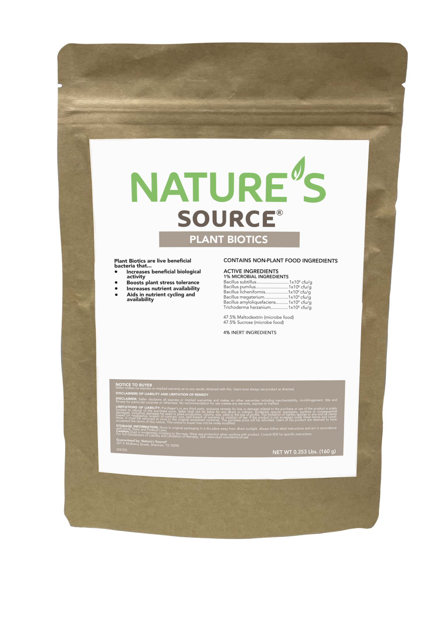 Plant Biotics | Store | Nature's Source®